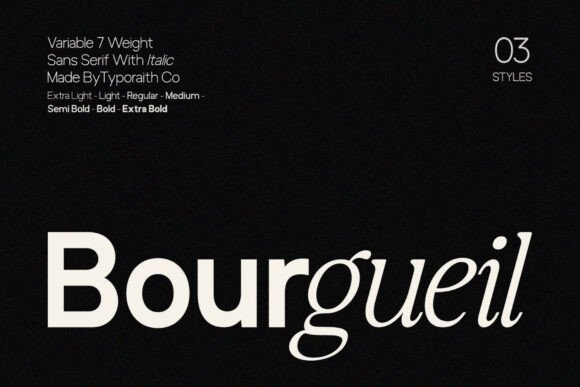 Bourgueil: The Modern Sans Serif for Every Project