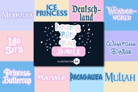Bring the Magic to Life: Designing with the Princess Party Font Bundle