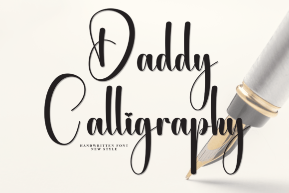 Daddy Calligraphy: The Handwritten Font with Heart