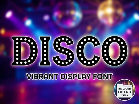 Disco: A Premium Display Font That Captures Retro Energy