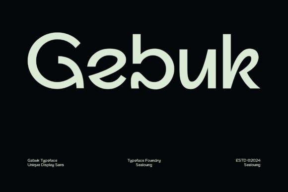 Gebuk: A Modern Typeface for Bold Branding
