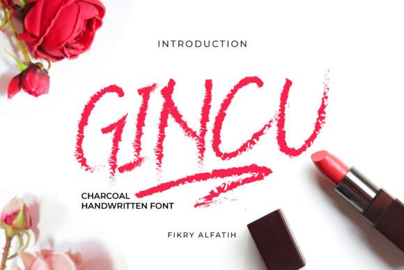 Gincu: A Charcoal Font with Bold, Energetic Character