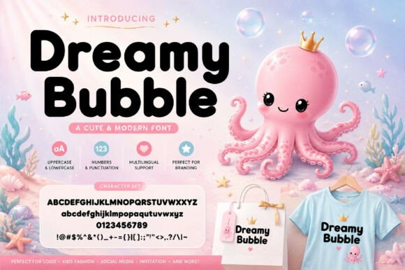 Infusing Joy into Your Visuals: The Dreamy Bubble Display Font