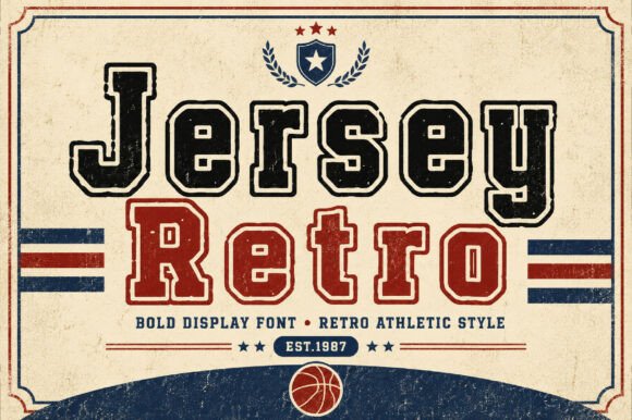 Jersey Retro: The Go-To Typeface for Vintage Athletic Design