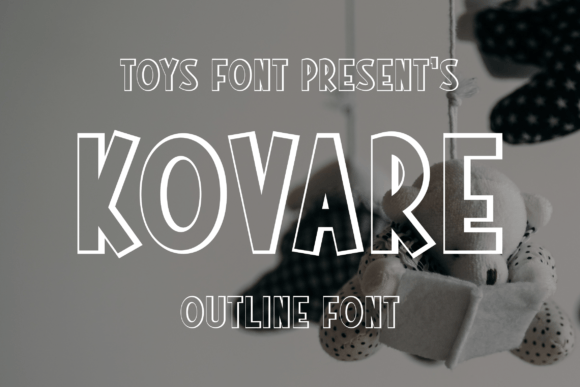 Kovare: A Playful Outline Font for Modern Brands