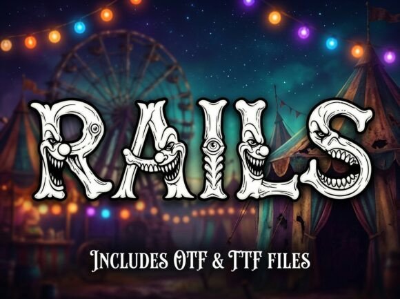 Rails: A Display Typeface for Bold Visual Statements