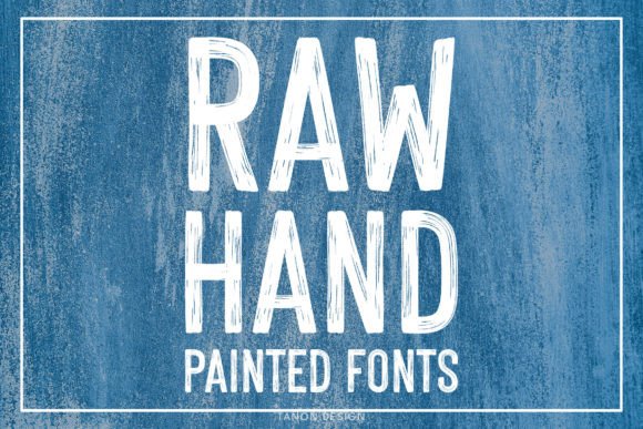 Raw Hand Painted: A Bold Brush Font with Authentic Energy