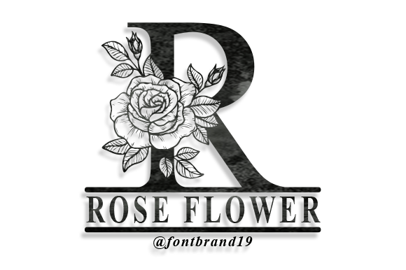 The Artistic Charm of Split Rose Flower Monogram