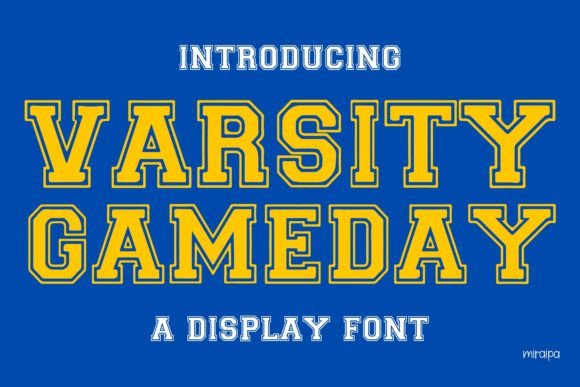 Varsity Gameday: A Modern Display Font with Classic Sport DNA