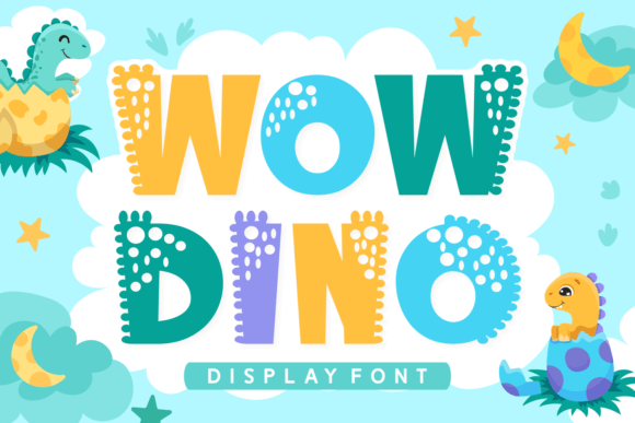 Wow Dino: A Typeface for Prehistoric Punch